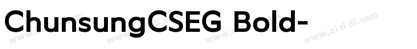 ChunsungCSEG Bold字体转换